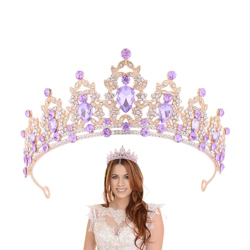 Brautkrone | Strass Prinzessin Tiaras,Strass-Hochzeitskronen und Tiaras für Frauen, Haarschmuck für Kostümpartys von Fulenyi