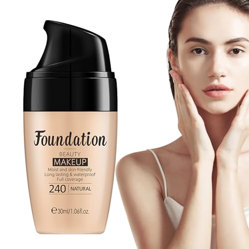 Concealer flüssiger Foundation – BB Cream Foundation Concealer Vollständige Abdeckung, langanhaltendes feuchtigkeitsspendendes Make-up für das Gesicht, 30 ml, gleichmäßiger Teint, leicht, baubar, Concealer flüssiger Foundation – BB Cream Foundation Concealer Vollständige Abdeckung, langanhaltendes feuchtigkeitsspendendes Make-up für das Gesicht, 30 ml, gleichmäßiger Teint, leicht, baubar, von Fulenyi