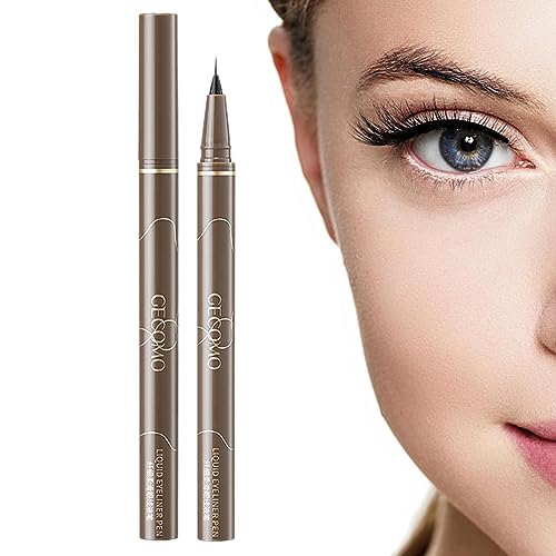 Eyeliner-Stift flüssig - Wasserfester Eyeliner,Langlebiger Augenstift, wasserfestes Augen-Make-up, ultrafeiner, wischfester Eyeliner für das Augen-Make-up von Frauen und Mädchen Fulenyi von Fulenyi