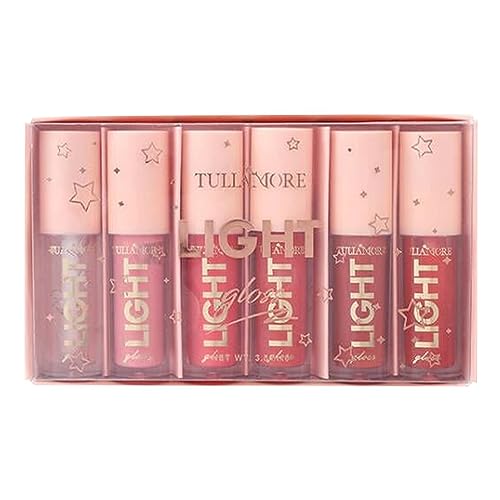 Feuchtigkeitsspendender Lip Oil Gloss | 6 Stück flüssiger Oot Lippenbalsa,Nonstick Cup Crystal Jelly Pflegendes Lippenöl für trockene Lippen Lipgloss Fulenyi von Fulenyi