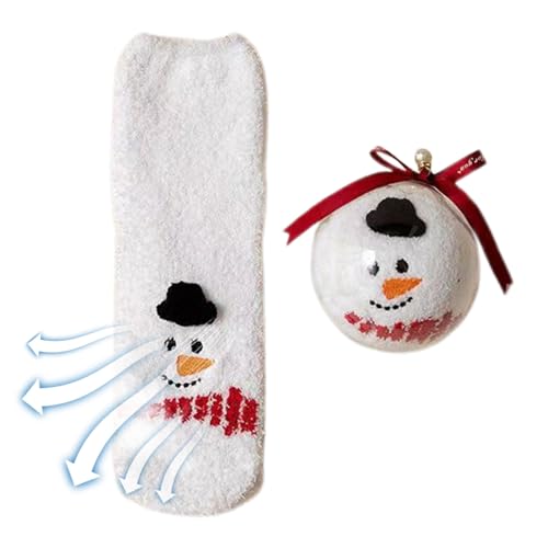 Flauschige Socken Weihnachten - Flauschige Socken mit Weihnachtsthema - Warme Socken, gemütliche Socken für den Winter, Teenager-Damen-Mädchen-Innenschlaf-Weihnachtsgeschenke Fulenyi von Fulenyi