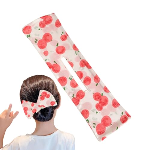 Fleißige Haarknotenhersteller, niedlicher französischer Touch, faul und flexibel, flexibler Donut-Haarknoten, einfacher Dutt für Frauen, Mädchen, langes, dickes und dickes Haar von Fulenyi