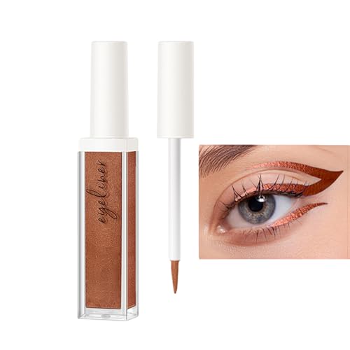 Flüssiger Eyeliner-Stift,Schimmernder Glitzer-Lidschatten | Color Pearl Wasserdichter Eyeliner, bunte, schnell trocknende Lidschatten-Schimmer-Kosmetik für Frauen-Mädchen-Augen-Make-up Fulenyi von Fulenyi