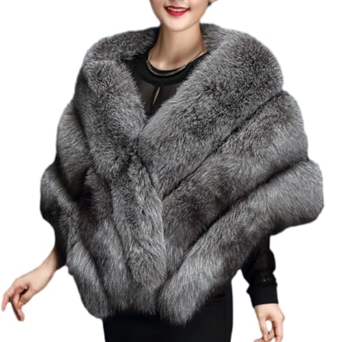 Frauen Braut Hochzeit Kunstpelz Schal Wrap Braut Pelz 1920er 1950er Schal Stola Wraps und Tücher für Frauen von Fulenyi