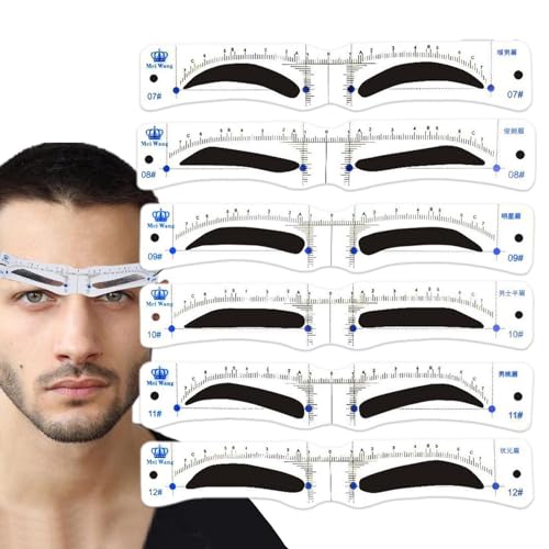 Augenbrauenschablonen, Augenbrauenschablone, wiederverwendbare Augenbrauenschablone für Herren, Make-up-Schablone für Augenbrauen, modisches Modellierwerkzeug für faule Männer und Kinder Augenbrauenschablonen, Augenbrauenschablone, wiederverwendbare Augenbrauenschablone für Herren, Make-up-Schablone für Augenbrauen, modisches Modellierwerkzeug für faule Männer und Kinder von Fulenyi