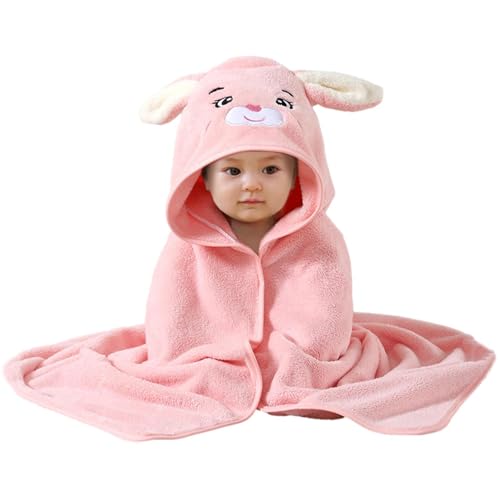 Fulenyi Baby Badetuch, niedliches Tier Baby Kapuzenhandtuch 80x80cm, Babyhandtuch mit Kapuze für Neugeborene, Weich & Super Saugfähig, Unisex von Fulenyi