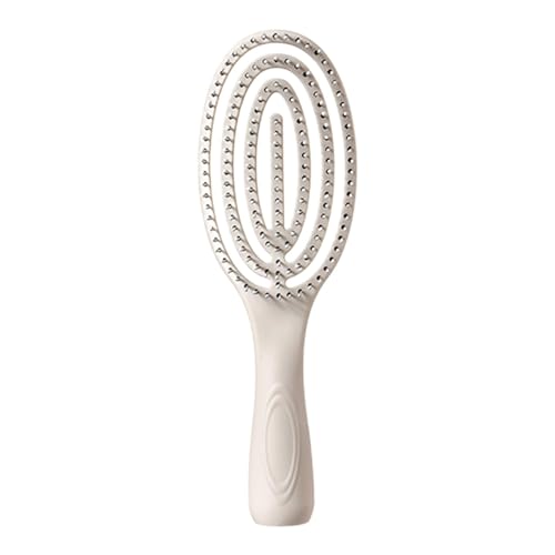 Belüftete Lockenbürste, Lockenbürste für lockiges Haar, mit hohlem Kamm für Damen, mit langem Griff, Nass- oder Trockenbürste zum Kämmen und Stylen von Haaren von Fulenyi