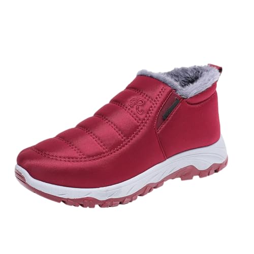 Breite Stiefeletten | Rutschfeste warme Winterstiefel | Schlupfstiefel für Paare, modische Stiefel für drinnen und draußen, Winterstiefel für mittleren Alters von Fulenyi