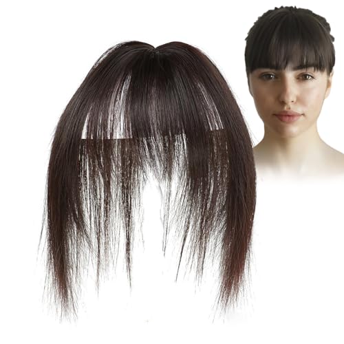 Fulenyi Clip-in-Haarverlängerung für Damen, Pony, Pony, Clip-in-Haarverlängerung, mit Pony, mit Pony, Clip-in-Haarverlängerung für Mädchen, Clip-in-Haarverlängerung von Fulenyi