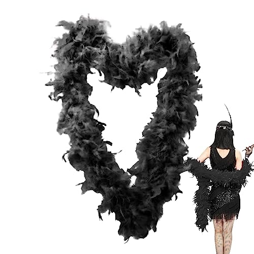 Fulenyi Dekoration Boas, flauschig, Boa aus Truthahnfedern, weich, Kostüm, Zubehör, Mädchen, Dress Up-Kostü für Cosplay, Halloween, Hochzeit, Tanz Fulenyi Dekoration Boas, flauschig, Boa aus Truthahnfedern, weich, Kostüm, Zubehör, Mädchen, Dress Up-Kostü für Cosplay, Halloween, Hochzeit, Tanz von Fulenyi