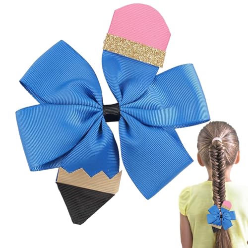 Haarschleifen für Mädchen, Haarschleifen für Mädchen, Haarschleifen, Haarnadeln mit robusten Ripsbandschleifen, Haarschleifen für Mädchen von Fulenyi