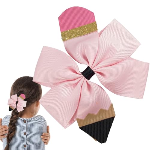 Haarschleifen für Mädchen, Haarschleifen für Mädchen, rutschfeste Haarspangen für kleine Mädchen, kleine Schleifen mit robustem Ripsband für den täglichen Gebrauch von Fulenyi
