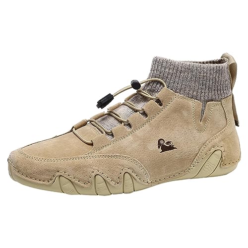 Fulenyi Italienische handgefertigte hohe Stiefel,Magic Sticker Hohe Stiefel Unisex Outdoor-Schuhe - Hohe Chukka-Stiefel für Camping und Wandern, Schuhe für Herren Fulenyi Italienische handgefertigte hohe Stiefel,Magic Sticker Hohe Stiefel Unisex Outdoor-Schuhe - Hohe Chukka-Stiefel für Camping und Wandern, Schuhe für Herren von Fulenyi