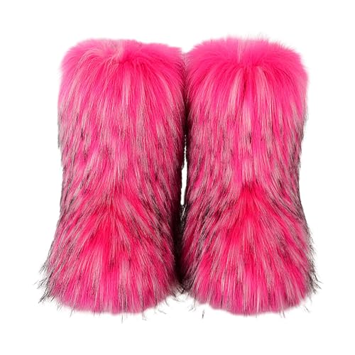 Fulenyi Kunstpelzstiefel für Damen,Stylische flache Outdoor-Schuhe - Kunstpelzstiefel mit elegantem Obermaterial-Design, Geschenk für Freundin, Mutter, Ehefrau Fulenyi Kunstpelzstiefel für Damen,Stylische flache Outdoor-Schuhe - Kunstpelzstiefel mit elegantem Obermaterial-Design, Geschenk für Freundin, Mutter, Ehefrau von Fulenyi