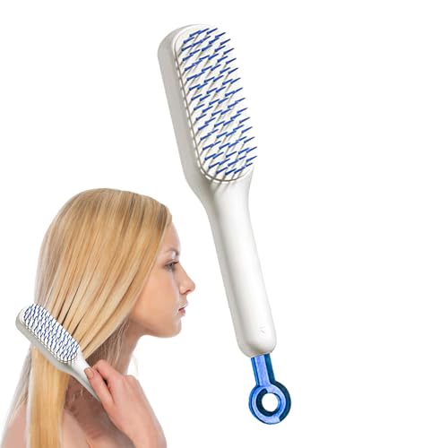 Fulenyi Lockige Haarbürste,Haarbürste - Entwirrender Massagekamm | Luftkissen- und selbstreinigender Haarbürstenkamm für Frauen mit dickem und langem Haar Fulenyi Lockige Haarbürste,Haarbürste - Entwirrender Massagekamm | Luftkissen- und selbstreinigender Haarbürstenkamm für Frauen mit dickem und langem Haar von Fulenyi