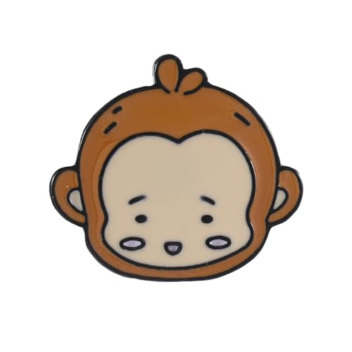 Fulenyi Tier-Brosche für Damen, Tier-Anstecknadel für Rucksäcke - Niedliche Abzeichen-Cartoon-Brosche - Specht Totenkopfäffchen Legierung Damen Broschen, Pin Brosche Modeschmuck, Kleidertaschenzubehör von Fulenyi