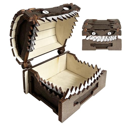 Fulenyi Würfelbox aus Holz, Truhe mit Würfelhalter, elegantes Würfeletui | Würfelbox für Brettspiele aus Holz, großer Platz für Familien-Brettspiel-Liebhaber Fulenyi Würfelbox aus Holz, Truhe mit Würfelhalter, elegantes Würfeletui | Würfelbox für Brettspiele aus Holz, großer Platz für Familien-Brettspiel-Liebhaber von Fulenyi