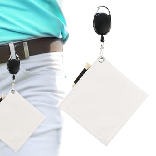 Golftuch | Tragbares Golfball-Reinigungstuch mit dehnbarem Lanyard - Wischtuch für Männer und Frauen - Reinigungswerkzeug Golftasche Zubehör für von Fulenyi