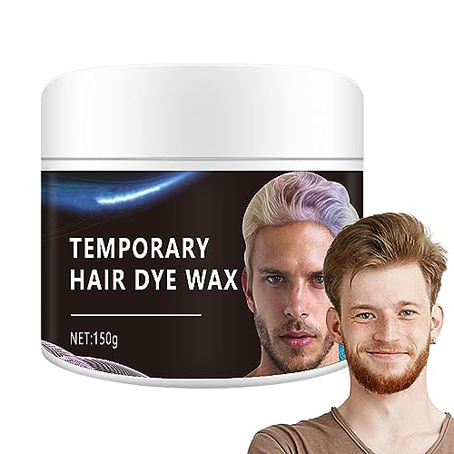 Haarfarbe Wachs - 150g DIY Haarwachsfarbe Flauschig | 6 Farben Haarwachsfarbe, pflegende Haarpomade für Frauen und Männer, Halloween-Party, Datum, Cosplay, tägliche Haarfarbe, Geschenkset, Fulenyi von Fulenyi