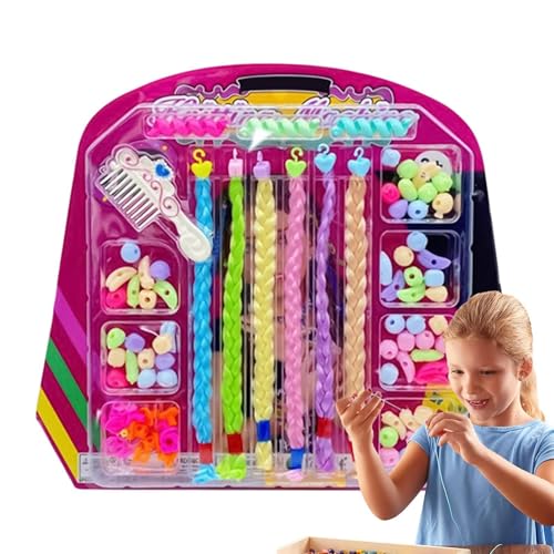 Haarperlen-Set, Haarperlen für Mädchen, Cartoon-Haarperlen zum Flechten, kreative Haardekoration, niedlicher Haarschmuck von Fulenyi