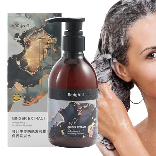 Haarstärkendes Shampoo, 300 ml natürliches, stärkendes, glättendes Haarshampoo für Frauen, Haarglättungszubehör für Zuhause, Friseursalon, Reisen, Geschäftsreisen, Urlaub Fulenyi von Fulenyi