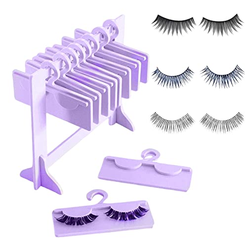 Halter Für Falsche Wimpern Wimpern Präsentationsständer Wimpern Acryl Aufhänger Ausstellungshalter Für Falsche Wimpernverlängerungen Mit 10 Kleiderbügel Organizer-Pfropfständer von Fulenyi