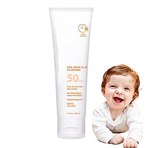 Kinder-Sonnenschutz für das Gesicht | Sunblock Lotion Sonnenschutz SPF 50+ | UV-Gesichtsschutzcreme, Sonnenschutzlotion, 50 ml, nicht fettender, wasserbeständiger Sonnenschutz für Kinder, Fulenyi von Fulenyi