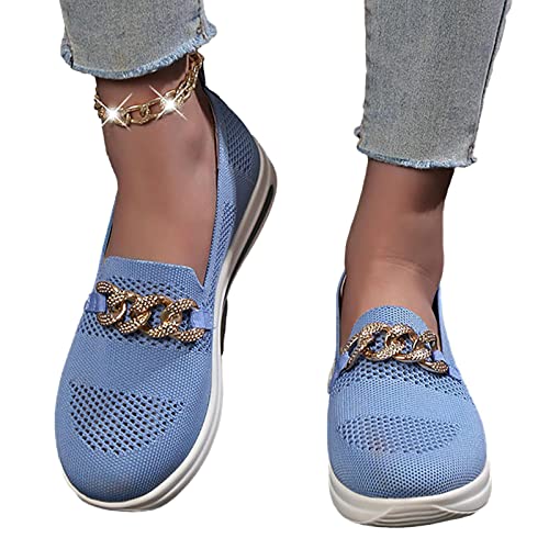 Lässige Slip-on-Wanderschuhe für Damen | Flache Sneakers Schuhe bequem leicht,Damen-Freizeitschuhe für Freizeit, Spaziergang, Arbeit, Einkaufen, Gartenarbeit von Fulenyi
