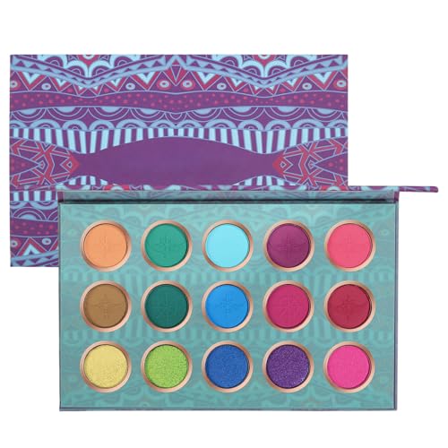 Lidschatten-Palette für Frauen | 15 Farben Professionelles Augen-Make-up, Lidschatten gepresst bunt matt und glitzernd, lebendige Farben, Kosmetik für Mädchen Fulenyi von Fulenyi