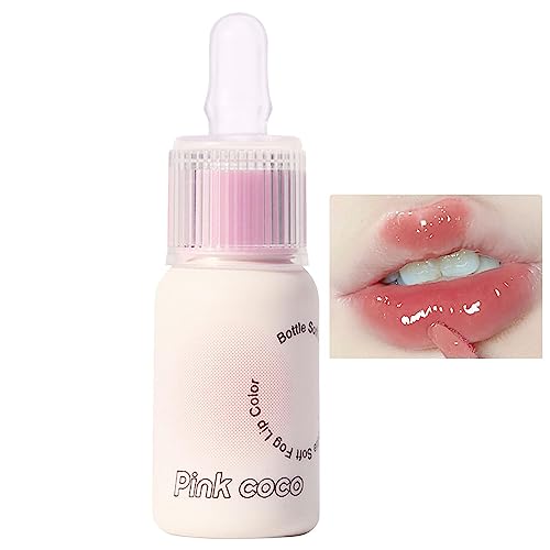 Lippenglanzöl | Feuchtigkeitsspendendes Lippenöl in Milchflaschenform mit Spiegelglasur,Glossy Lip Plumper and Stain für Mädchen und Frauen, Cosmetics Lip Stain Tint für Mädchen und Frauen Fulenyi von Fulenyi