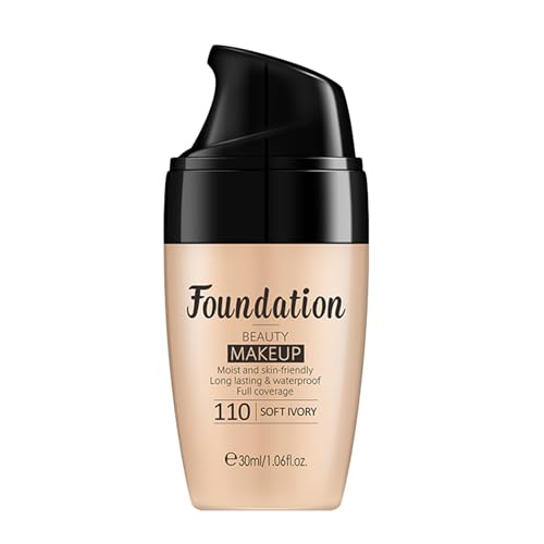 Make-up Foundation Liquid | Make-up-Basis Foundation BB Creme – langanhaltendes feuchtigkeitsspendendes Make-up für das Gesicht, 30 ml, gleichmäßiger Teint, leicht, baubar, neutral, Finish Fulenyi von Fulenyi