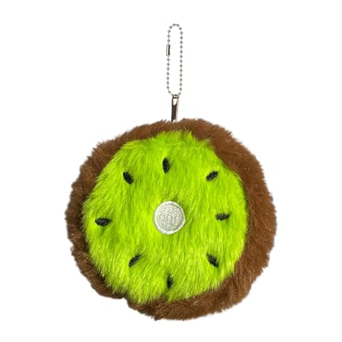 Münztasche, Obstbörse, kleine Geldbörse mit Plüsch- und Fruchtmotiv – verschleißfeste kleine Geldbörse mit Fruchtmotiv, Plüschbeutelanhänger, Kiwi, Consulte la descripción, Siehe Beschreibung von Fulenyi