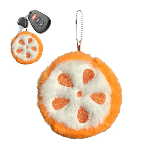 Münztasche, Obstbörse, kleine Geldbörse mit Plüsch- und Fruchtmotiv – verschleißfeste kleine Geldbörse mit Fruchtmotiv, Plüschbeutelanhänger, Mandarine, Consulte la descripción, Siehe Beschreibung von Fulenyi