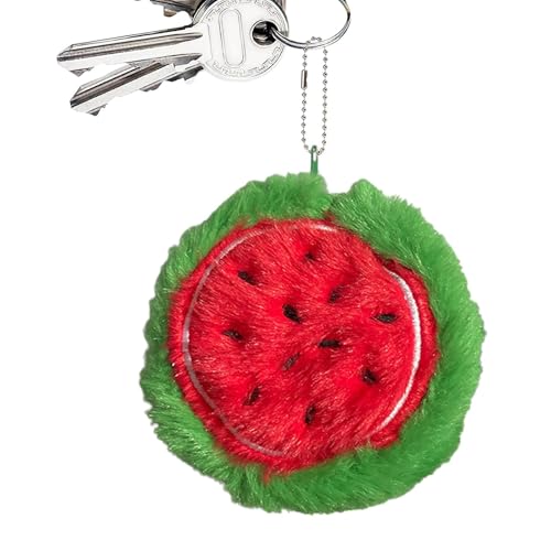 Münztasche, Obstbörse, kleine Geldbörse mit Plüsch- und Fruchtmotiv – verschleißfeste kleine Geldbörse mit Fruchtmotiv, Plüschbeutelanhänger, Melone, Consulte la descripción, Siehe Beschreibung von Fulenyi