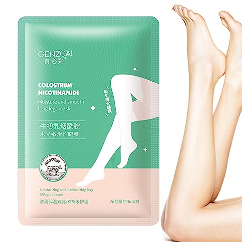 Niacinamid-Beinmaske | Extra lange Beinmaske für Männer und Frauen - Colostrum Nicotinamide Long Leg Masque, Fußpeeling Masque Long Leg für trockene, rissige Fersen Fulenyi von Fulenyi