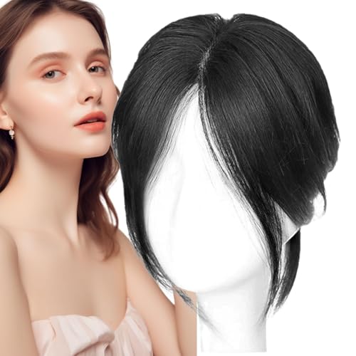 Perücke mit Pony, 8 Zeichen, Perücke mit Pony, Frontperücke mit Fransen für Damen, Pony, waschbare Haarverlängerungen, Kunsthaar-Perücke von Fulenyi