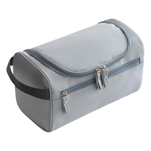 Reisetaschen für Toilettenartikel, wasserdichte Make-up-Tasche, Organizer-Taschen mit Haken, Make-up-Tasche, Kosmetiktasche für Damen, Verwendung, grau, Consulte la descripción, Siehe Beschreibung von Fulenyi