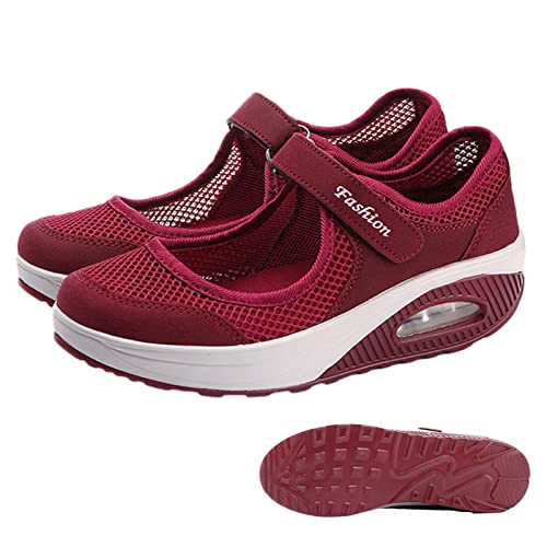 Sandalen Damen Freizeitschuhe Keilabsatz Leicht Walking Schuhe Plateau Turnschuhe Mesh Fitness Sneaker Laufschuhe Sommer Atmungsaktiv Espadrilles Sandalen Damen Freizeitschuhe Keilabsatz Leicht Walking Schuhe Plateau Turnschuhe Mesh Fitness Sneaker Laufschuhe Sommer Atmungsaktiv Espadrilles von Fulenyi