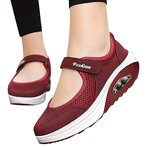 Sandalen Damen Freizeitschuhe Keilabsatz Leicht Walking Schuhe Plateau Turnschuhe Mesh Fitness Sneaker Laufschuhe Sommer Atmungsaktiv Espadrilles Sandalen Damen Freizeitschuhe Keilabsatz Leicht Walking Schuhe Plateau Turnschuhe Mesh Fitness Sneaker Laufschuhe Sommer Atmungsaktiv Espadrilles von Fulenyi