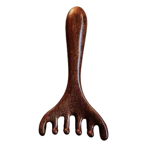 Sandelholzkamm für Damen, Sandelholzkamm - Hirschgeweih breiter Zahnkamm,Kopfhaut-Massagekamm aus, Sandelholz-Kamm mit breiten Zähnen, Kopfhautmassage für Männer und Frauen von Fulenyi