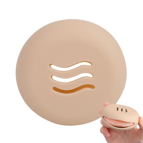 Silikon-Puderquaste-Aufbewahrungsbox | Puderquaste-Behälter, Kosmetik-Puff-Box - Make-up-Schwammhalter, staubdicht, Silikon, atmungsaktiv, nass und trocken, für Frauen von Fulenyi
