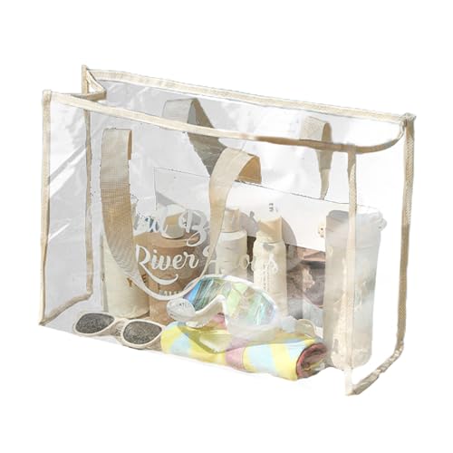 Transparente Strandtasche, durchsichtige Reisetasche groß - Klarsichtbeutel - wasserdichte große durchsichtige Tasche, durchsichtige Strandtasche, durchsichtige PVC-Tragetasche, Langer von Fulenyi