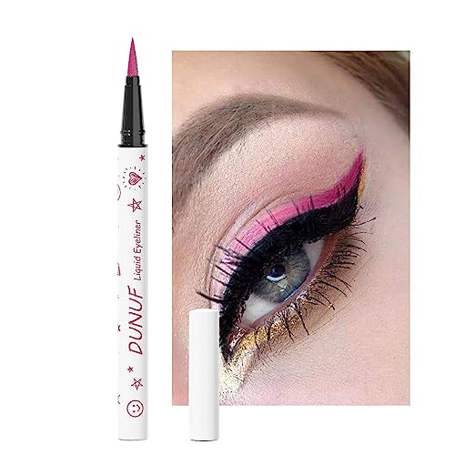 Wasserfester Eyeliner-Stift - Langanhaltendes Augen-Make-up auf der Wasserlinie - Farb-Eyeliner-Stift, Lidschattenstift, langlebiger Wasserlinien-Eyeliner, glatter, flüssiger Eyeliner, mit dem Fulenyi von Fulenyi