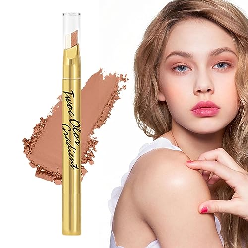 Wasserfester Lidschattenstift, Schimmernde Creme-Lidschattenstifte doppelseitig, Augen-Make-up, langlebiger, eleganter Lidschattenstift für Versammlungen, Abschlussbälle, Partys, Fulenyi von Fulenyi