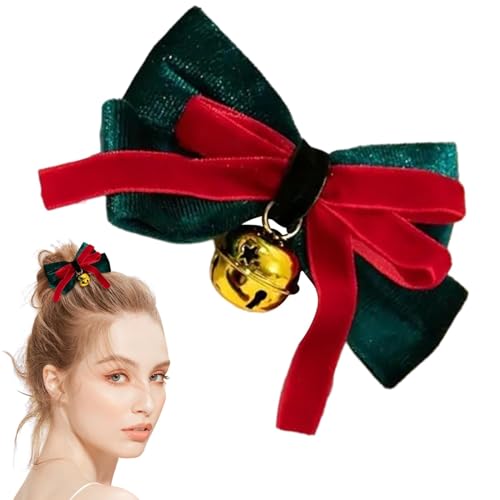 Weihnachtsschleifen-Haarspange, Schleifenclips für Haare,Haarnadel Weihnachtsstrumpf Mädchen Damen Haarschleifen | Niedliche Haar-Accessoires, Haarspangen mit Schleife, vielseitig einsetzbar für Urlau von Fulenyi