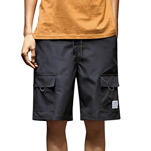 Arbeitshose Herren Kurz Sport Stretch Übergrößen Cargohose Baggy Slim Sommer Arbeitshosen mit Taschen Chino Wander Jogginghose Wander Kurz Kurze Hosen Elegante Bermuda Short Cargo Shorts 2023 von Fulidngzg