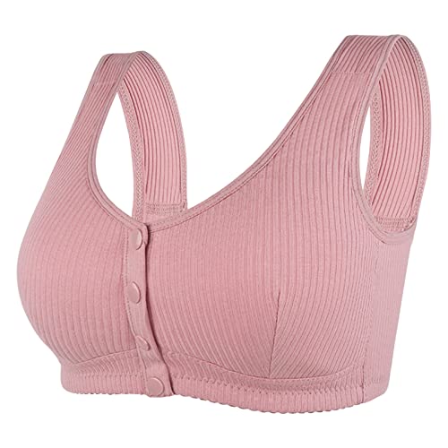 BH Damen Ohne Bügel Schlaf Baumwolle Grosse Grössen Sport Bustier mit Push Up Verlängerung Bequemer Stilltops Schwangerschafts BH Soft Gepolstert Seamless Umstands BH Nursing Bra Still BH von Fulidngzg