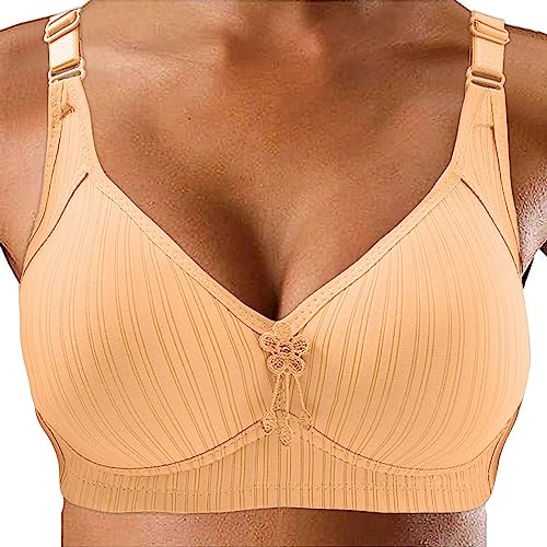 BH Damen Ohne Bügel: Starker Halt Schwitzschutz Hautfarben Push Up BH T Shirt BH Spitze Gym Multiway Gepolstert Bra Bustier Große Brüste Große Größen Sexy Bralette Sport BH von Fulidngzg