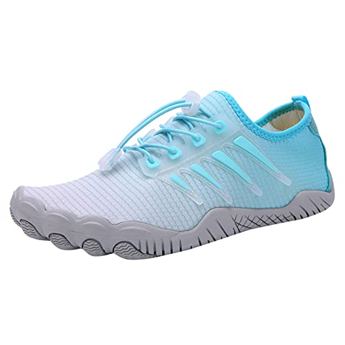 Barfußschuhe+Damen, Outdoor Badeschuhe Schnelltrocken Sommer Wasserschuhe SlipStop Ergonomische Aquaschuhe Breite Füße Bequeme Barfußschuhe Pro rutschfeste Barfuss Schuhe Aqua Schuhe von Fulidngzg