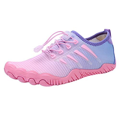 Barfußschuhe+Damen, Outdoor Badeschuhe Schnelltrocken Sommer Wasserschuhe SlipStop Ergonomische Aquaschuhe Breite Füße Bequeme Barfußschuhe Pro rutschfeste Barfuss Schuhe Aqua Schuhe von Fulidngzg